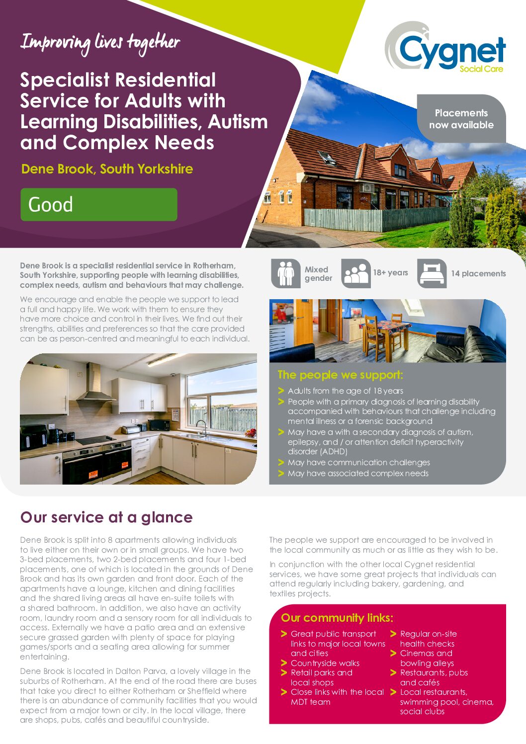 Download the Dene Brook flyer PDF