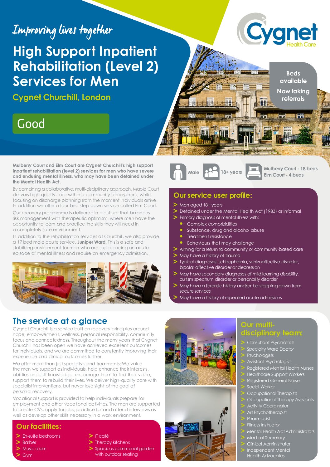 Download the Cygnet Churchill – Elm Court & Mulberry Court Flyer PDF