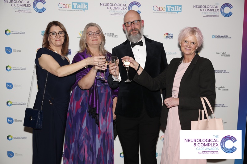 Dr Matt Rowett with Joanna Yarker, Fran Bergin and Sam Sherwood